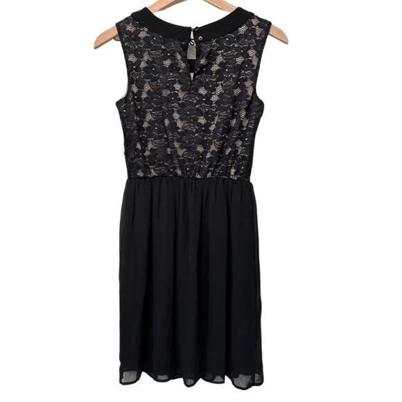 Enfocus Studio Sleeveless Lace Cocktail Dress Black 8 - Picture 5 of 8